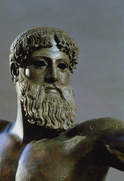 Testa di Poseidone (dettaglio) da Greek