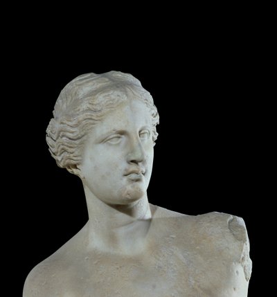 Testa della Venere di Milo, c.100 a.C. (dettaglio) da Greek