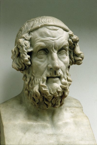 Busto ritratto di Omero da Greek