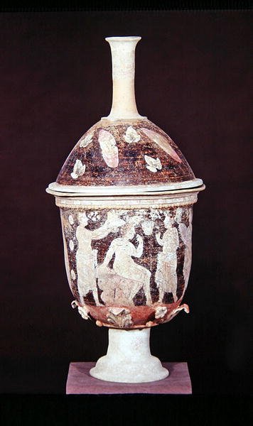 Pyxis con coperchio, c.200-180 a.C. da Greek