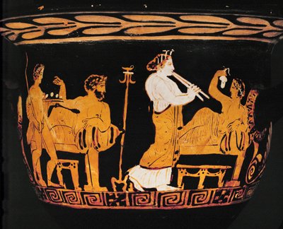 Scena del banchetto ... da Greek Greek