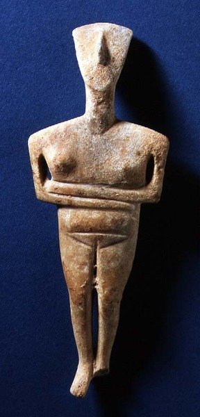 Figurina cicladica, Naxos, c.3000-2000 a.C. da Greek