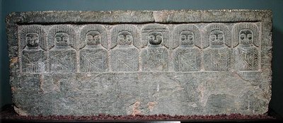 Stele con otto divinità libiche, da Borj Helal, II-I secolo a.C. da Greek