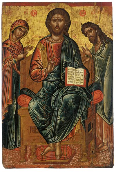 Una Deisis, c.1600 da Greek School