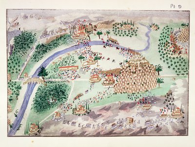 Battaglia per la cittadella di Arta, tavola 9 da Storia illustrata della guerra d