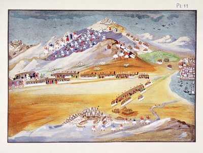 Battaglie del Monte Argos e Corinto, tavola 11 da Storia illustrata della guerra d