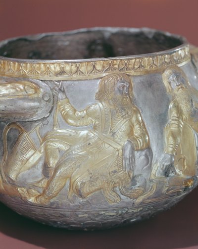 Coppa da bere raffigurante soldati sciti (dettaglio) da Greek School