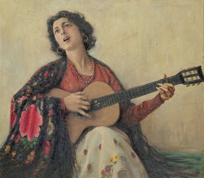 Donna con Chitarra da Greek School