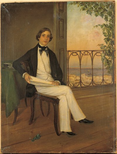 Ritratto giovanile del giovane re Otto da Greek School