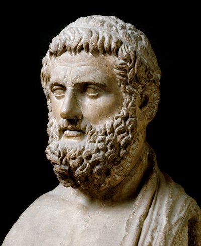 Busto di Solone (scultura in marmo) da Greek or Roman