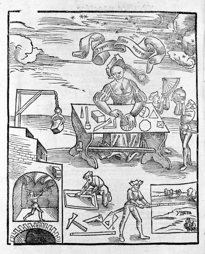 Arti liberali: La geometria - in "Margarita Philosophica" di Gregor Reisch (1467-1525). Basilea da Gregor Reisch