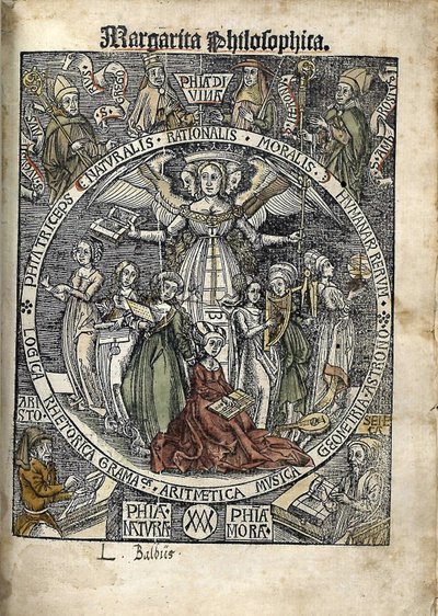 Margarita Philosophica. Frontespizio, 1504 da Gregor Reisch