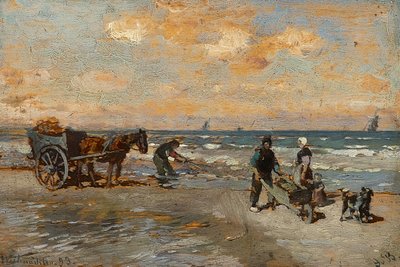 I pescatori di granchi in riva al mare da Gregor von Bochmann