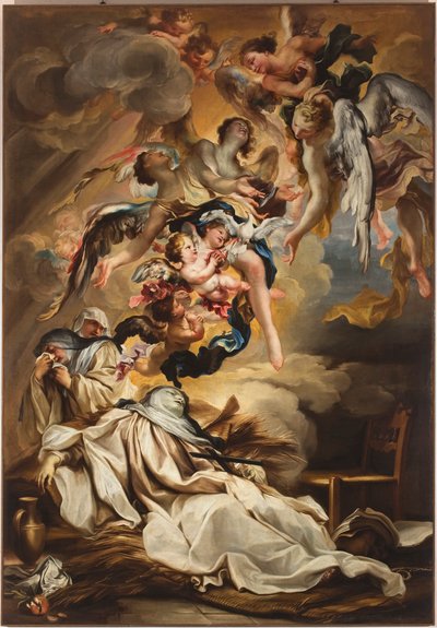 La morte di Santa Scolastica da Gregorio De Ferrari