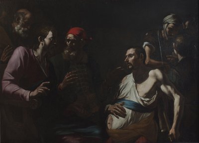 Guarigione di un uomo con idropisia, c.1630 da Gregorio Preti