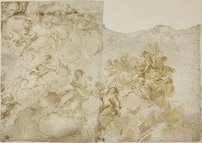 Figure femminili con putti tra le nuvole da Gregorio de