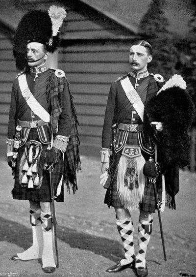 Un capitano e un sottotenente dei 93rd Highlanders, 1896 da Gregory and Co