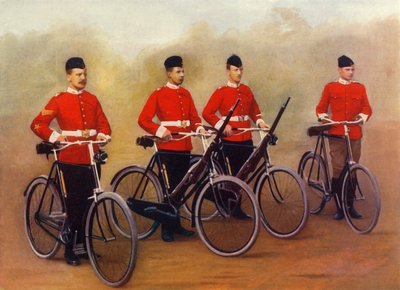 Ciclisti - Lancashire Fusiliers, 1900 da Gregory and Co
