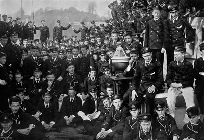 Cadetti navali a bordo della HMS Britannia, Dartmouth, Devon, 1895 1896 da Gregory and Co