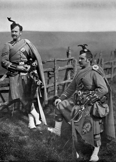 Pipe-Major Reith e Corporal-Piper Reith dei London Scottish, 1896 da Gregory and Co