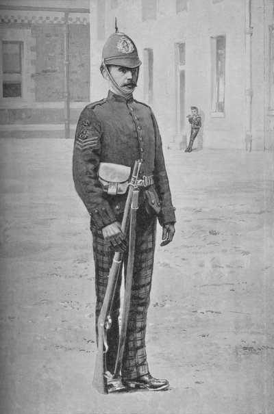 Sergente, The Cameronians Scottish Rifles, c1880 da Gregory and Co