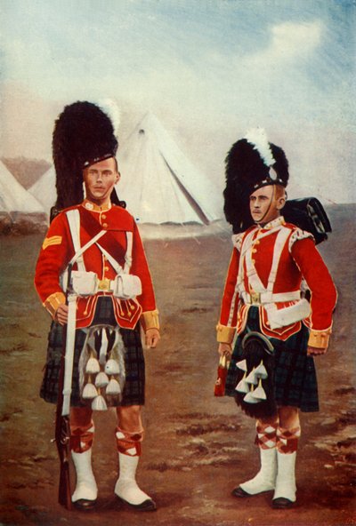 Sergente e trombettiere, 1° Argyle e Sutherland Highlanders, 1900 da Gregory and Co