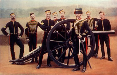 Sergenti della Royal Horse Artillery con un cannone da 12 libbre da Gregory and Co