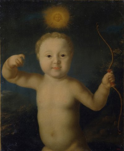 Ritratto dello zarevic Pietro Petrovich di Russia 1715-1719 come Cupido, 1772 da Grigori Dmitrievich Molchanov