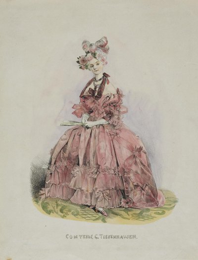 Ritratto della Contessa Dolly de Ficquelmont 1804-1863, 1831-1840 da Grigori Grigorevich Gagarin