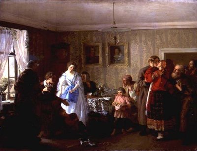 Congratulazioni agli Sposi nella Casa del Proprietario Terriero da Grigori Grigorievich Mjasoedov