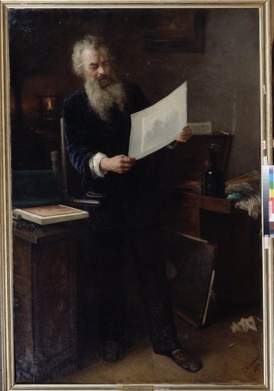La prima impressione (ritratto) da Grigori Grigoryevich Myasoedov