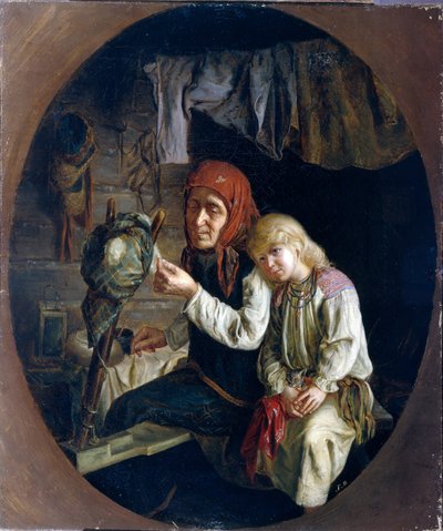 Lezione di filatura da Grigori Grigoryevich Myasoedov