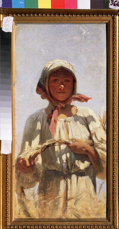 Una mietitrice da Grigori Grigoryevich Myasoedov
