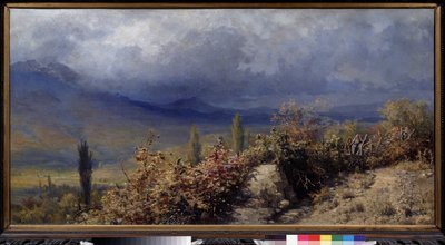 Vista della Crimea in autunno da Grigori Grigoryevich Myasoedov