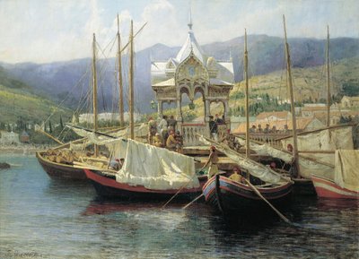 Porto di Yalta da Grigori Grigoryevich Myasoedov