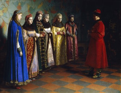 Lo zar Alessio Michajlovič sceglie una sposa, 1882 da Grigori Semenovich Sedov
