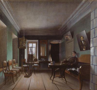 Interno della Casa di Bykov, 1850s da Grigory Vasilievich Yurov
