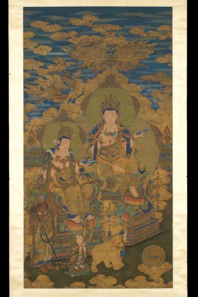 Due versioni del bodhisattva Guanyin, c.1750 da Guanpeng (after) Ding
