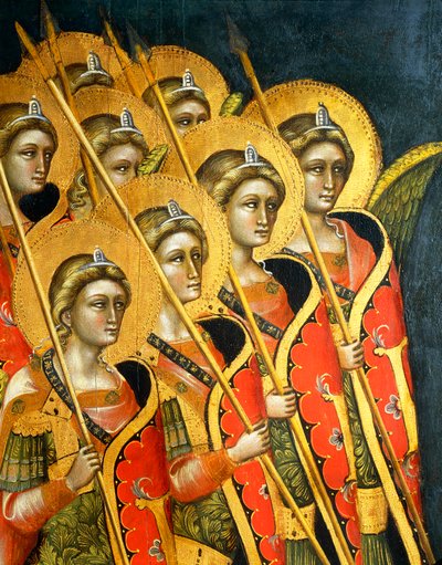 Banda armata di angeli, di Guariento (attivo 1338-1367 o 1370) (dettaglio) da Guariento di Arpo