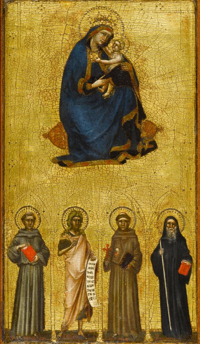 Madonna col Bambino e santi, circa 1360 (tempera e foglia d