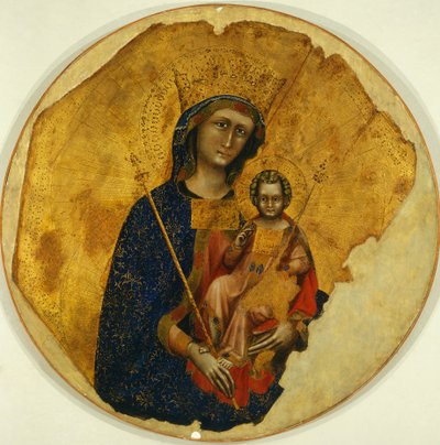 Madonna con Bambino, di Ridolfo Guariento o Guariento di Arpo (attivo dal 1338 al 1370) da Guariento di Arpo