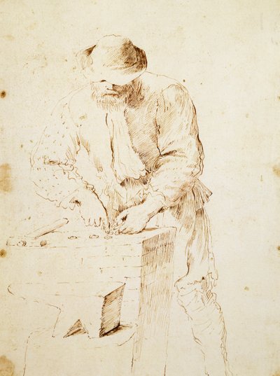 Coniatore di monete, di Giovanni Francesco Barbieri, detto Guercino da Guercino