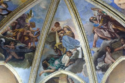 Affresco che raffigura il profeta Aggeo o Haggai da Guercino (1591-1666)