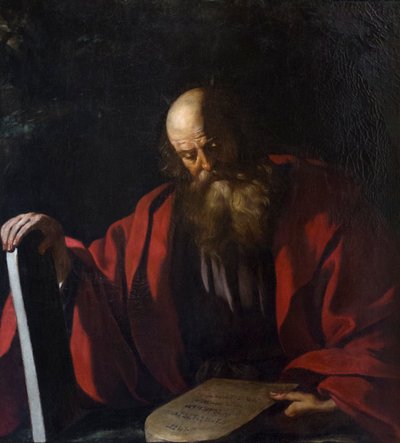 Mosè con le tavole della legge da Guercino (1591 1666)