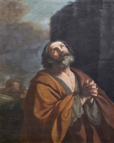 San Pietro piangente da Guercino (1591 1666)