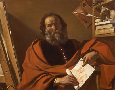 San Luca, di Giovanni Francesco Barbieri, detto Guercino da Guercino