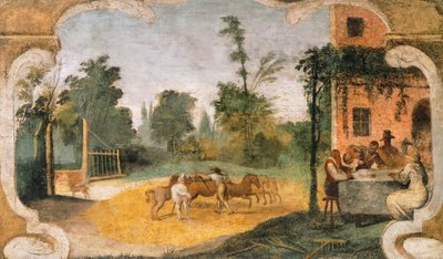 La trebbiatura da Guercino
