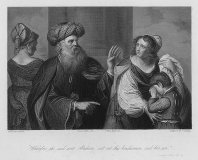 Scaccia questa schiava e suo figlio, Genesi XXI da Guercino