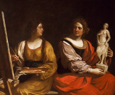 Allegoria della Pittura e della Scultura da Guercino