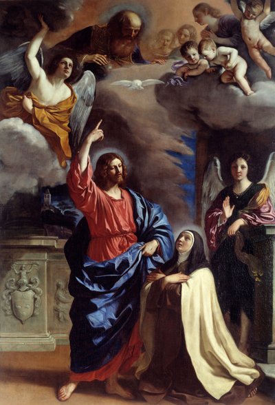 Cristo appare a Santa Teresa da Guercino